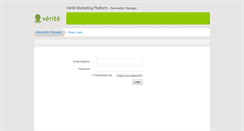 Desktop Screenshot of newslettermanager.verite.com
