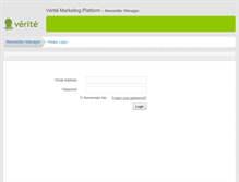 Tablet Screenshot of newslettermanager.verite.com
